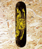 Anti Hero, PP, Grimple stix, Deck, Black, Yellow, 7.75, Level Skateboards, Brighton, Local Skate Shop, Independent, Skater owned and run, south coast, Level Skate Park.