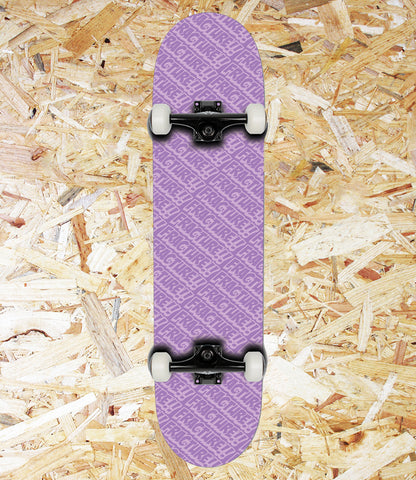 Fracture Skateboards, All Over Comic, Purple, Complete, 7.75". Level Skateboards, Brighton, Local Skate Shop, Independent, Skater owned and run, south coast, Level Skate Park.