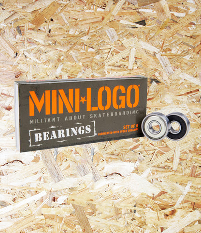 Mini Logo™, Bearings, Skate Rated™, precision, 608, bearings, Skate One specifications, Level Skateboards, Brighton, Local Skate Shop, Independent, Skater owned and run, south coast, Level Skate Park.