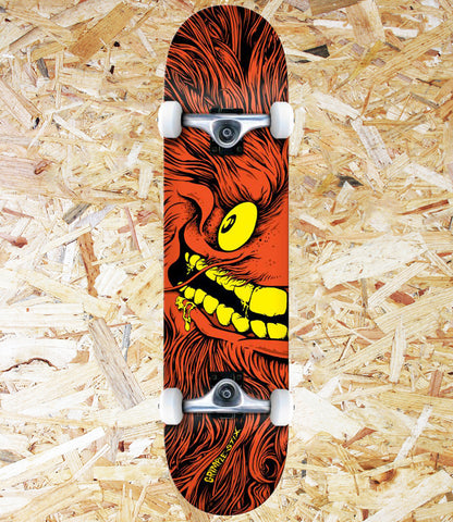 Anti Hero, Complete, Grimple, Full Face, 8.0", Red, Level Skateboards, Brighton, Local Skate Shop, Independent, Skater owned and run, south coast, Level Skate Park.