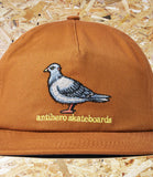 Anti Hero, Lil Pigeon, Cap, Medium, Brown, Yellow, Level Skateboards, Brighton, Local Skate Shop, Independent, Skater owned and run, south coast, Level Skate Park.