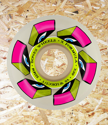 Bones, Wheels, Look Book, X-Formula, 99A, V6, Widecut, Wheels, 55mm, Level Skateboards, Brighton, Local Skate Shop, Independent, Skater owned and run, south coast, Level Skate Park.