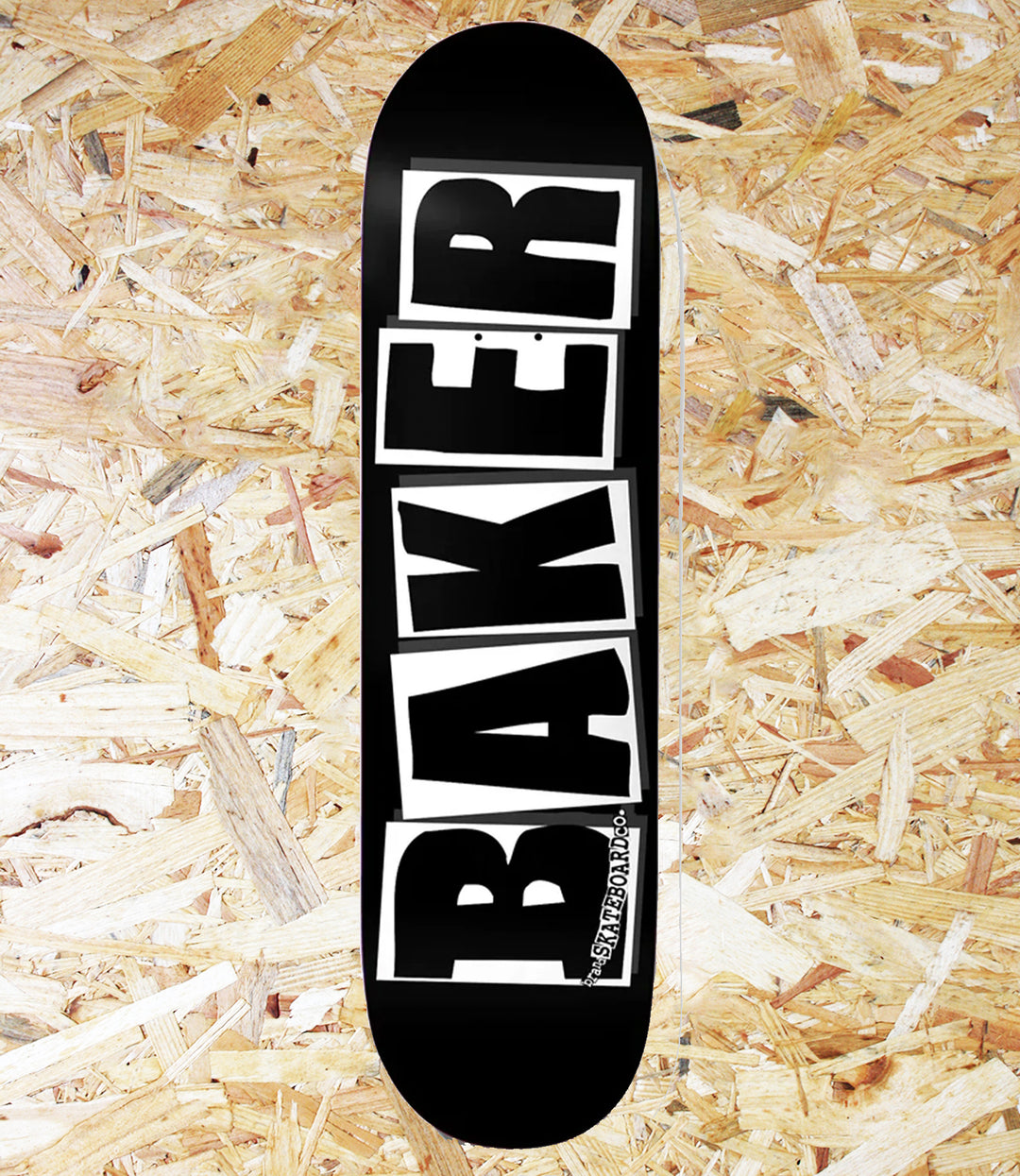 BAKER DECK ベイカー デッキ TEAM BRAND LOGO BLACK/WHITE 8.475