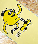 Blast Skates, Pastel, Deboss, Mascot, Logo, Deck, 9.0", Pastel Yellow, Level Skateboards, Brighton, Local Skate Shop, Independent, Skater owned and run, south coast, Level Skate Park.