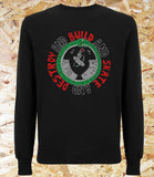 Confusion Magazine, "Build, Skate, Destroy", Crewneck, Sweater, Black, Level Skateboards, Brighton, Local Skate Shop, Independent, Skater owned and run, south coast, Level Skate Park.