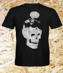 Confusion Magazine, 'Cranium', T-Shirt, Black, Level Skateboards, Brighton, Local Skate Shop, Independent, Skater owned and run, south coast, Level Skate Park.
