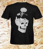 Confusion Magazine, 'Cranium', T-Shirt, Black, Level Skateboards, Brighton, Local Skate Shop, Independent, Skater owned and run, south coast, Level Skate Park.