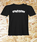 Confusion Magazine, 'Cranium', T-Shirt, Black, Level Skateboards, Brighton, Local Skate Shop, Independent, Skater owned and run, south coast, Level Skate Park.