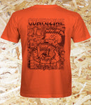 Confusion Magazine "Backyard DIY" T-shirt - Orange, Level Skateboards, Brighton, Local Skate Shop, Independent, Skater owned and run, south coast, Level Skate Park.