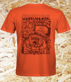 Confusion Magazine "Backyard DIY" T-shirt - Orange, Level Skateboards, Brighton, Local Skate Shop, Independent, Skater owned and run, south coast, Level Skate Park.