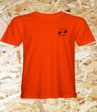 Confusion Magazine "Backyard DIY" T-shirt - Orange, Level Skateboards, Brighton, Local Skate Shop, Independent, Skater owned and run, south coast, Level Skate Park.