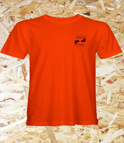 Confusion Magazine "Backyard DIY" T-shirt - Orange, Level Skateboards, Brighton, Local Skate Shop, Independent, Skater owned and run, south coast, Level Skate Park.