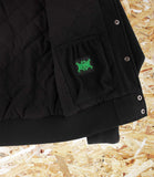 Creature Drop Out Varsity Jacket - Black, Level Skateboards, Brighton, Local Skate Shop, Independent, Skater owned and run, south coast, Level Skate Park.