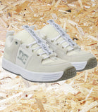 DC Lynx OG Skate Shoes - White / Grey, Level Skateboards, Brighton, Local Skate Shop, Independent, Skater owned and run, south coast, Level Skate Park.