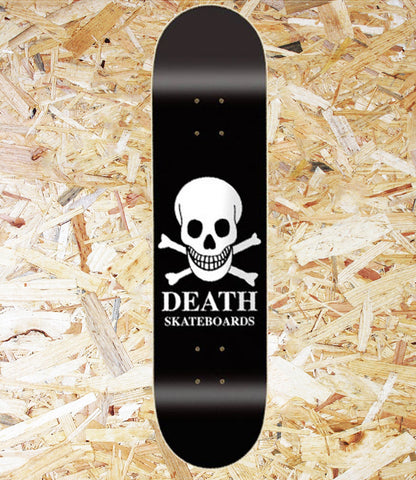Death, Skateboards, OG, Black, Skull, Deck, 8.5″, Black, Level Skateboards, Brighton, Local Skate Shop, Independent, Skater owned and run, South coast, Level Skate Park.