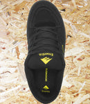 Emerica, Mute, Shoes, Black, Yellow, Level Skateboards, Brighton, Local Skate Shop, Independent, Skater owned and run, south coast, Level Skate Park.