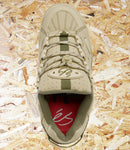 éS, Skateboarding, Muska, Skate Shoes, (Vegan), Tan, Green, Level Skateboards, Brighton, Local Skate Shop, Independent, Skater owned and run, south coast, Level Skate Park.