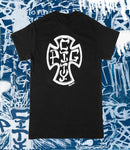 Pig City Skates, OG Cross, Tee, Black, Level Skateboards, Brighton, Local Skate Shop, Independent, Skater owned and run, South coast, Level Skate Park.