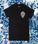 Pig City Skates, OG Cross, Tee, Black, Level Skateboards, Brighton, Local Skate Shop, Independent, Skater owned and run, South coast, Level Skate Park.