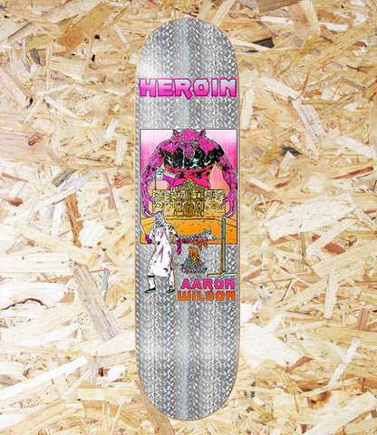 Heroin, Hellscape, Aaron Wilson, Deck, 8.5", Level Skateboards, Brighton, Local Skate Shop, Independent, Skater owned and run, south coast, Level Skate Park.