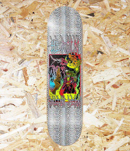 Heroin, Dalton Dern, Hellscape Deck, 9", Level Skateboards, Brighton, Local Skate Shop, Independent, Skater owned and run, south coast, Level Skate Park.