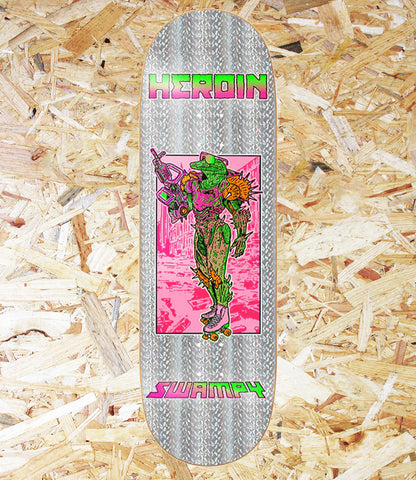 Heroin, Hellscape, Swampy, Deck, 10", Level Skateboards, Brighton, Local Skate Shop, Independent, Skater owned and run, south coast, Level Skate Park.