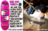Heroin Skateboards, ‘Bail Gun Gary 4’, Deck, 9.75″, Blue, Level Skateboards, Brighton, Local Skate Shop, Independent, Skater owned and run, south coast, Level Skate Park.