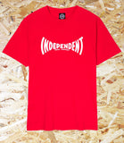 Independent, Span, Logo, T-Shirt, Red, medium, Level Skateboards, Brighton, Local Skate Shop, Independent, Skater owned and run, south coast, Level Skate Park.