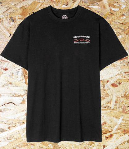 Independent, Anytime, Anywhere, Chain, Skate, T-Shirt, Black, Level Skateboards, Brighton, Local Skate Shop, Independent, Skater owned and run, south coast, Level Skate Park.