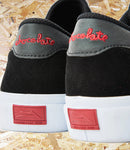 Lakai x Chocolate, Flaco 2, Skate Shoes, Black/Red, Level Skateboards, Brighton, Local Skate Shop, Independent, Skater owned and run, south coast, Level Skate Park.