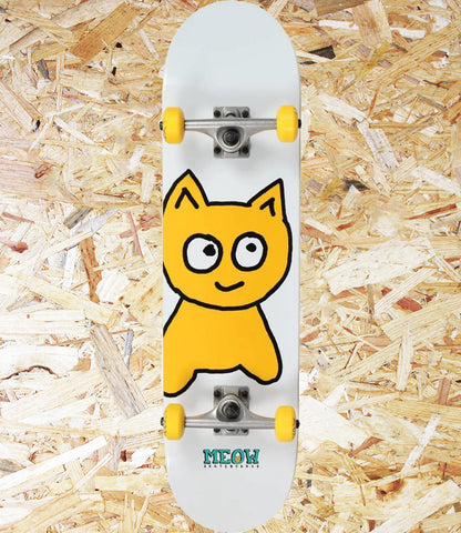 Meow, Big Cat, White, Complete,  7.75, Level Skateboards, Brighton, Local Skate Shop, Independent, Skater owned and run, south coast, Level Skate Park.
