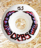 Orbs, Apparitions, Round, Wheels, White 99A, 53mm, Level Skateboards, Brighton, Local Skate Shop, Independent, Skater owned and run, south coast, Level Skate Park.