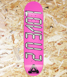 Palace, Luv U 2, Deck,  8.375, Pink, Level Skateboards, Brighton, Local Skate Shop, Independent, Skater owned and run, south coast, Level Skate Park.