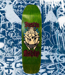 Pig City Skates, Justin, Ashby, Deck, Green, 9.25, Level Skateboards, Brighton, Local Skate Shop, Independent, Skater owned and run, south coast, Level Skate Park.