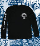 Pig City, Long, Sleeve, T shirt, Level Skateboards, Brighton, Local Skate Shop, Independent, Skater owned and run, south coast, Level Skate Park.