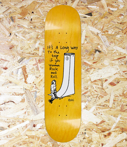 Polar Skate Co, Oskar Rozenberg, Rock & Roll, Skateboard, Deck,  8.625",  Yellow, Level Skateboards, Brighton, Local Skate Shop, Independent, Skater owned and run, South coast, Level Skate Park.