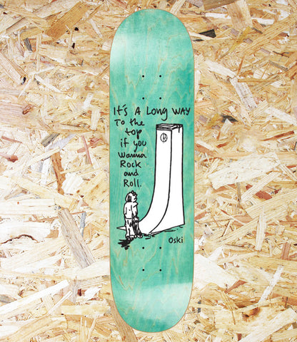 Polar Skate Co, Oskar Rozenberg, Rock & Roll, Skateboard, Deck,  8.5",  Teal, Level Skateboards, Brighton, Local Skate Shop, Independent, Skater owned and run, South coast, Level Skate Park.