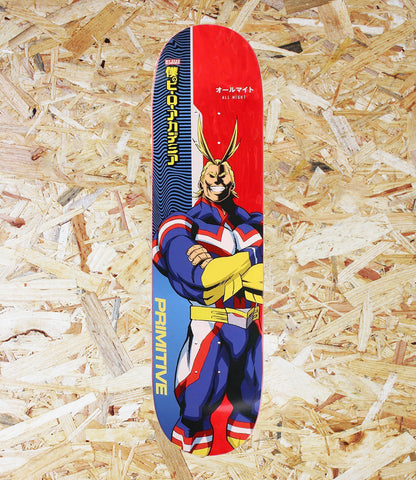 Primitive, Naruto, All Might, Deck, 8". Level Skateboards, Brighton, Local Skate Shop, Independent, Skater owned and run, south coast, Level Skate Park.