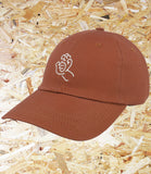 Santa Cruz, Contour, Hand, Cap, Burnt Sienna, Level Skateboards, Brighton, Local Skate Shop, Independent, Skater owned and run, south coast, Level Skate Park