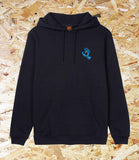 Santa Cruz, Screaming Hand, Chest, Hoodie, Black, Level Skateboards, Brighton, Local Skate Shop, Independent, Skater owned and run, south coast, Level Skate Park.