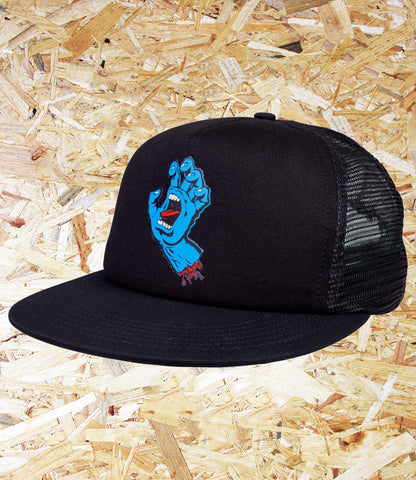 Santa Cruz, Classic, Screaming Hand, Mesh, Back, Cap, Black, Level Skateboards, Brighton, Local Skate Shop, Independent, Skater owned and run, south coast, Level Skate Park.