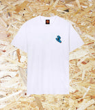 Santa Cruz, Screaming Hand, T-Shirt,  White, Level Skateboards, Brighton, Local Skate Shop, Independent, Skater owned and run, south coast, Level Skate Park.