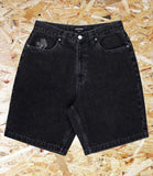 Santa Cruz, Stamped, Big, Denim, Shorts, Black, Level Skateboards, Brighton, Local Skate Shop, Independent, Skater owned and run, south coast, Level Skate Park.