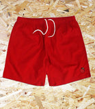 Skateboard Cafe, Pink Lady, Embroidered, Swim Shorts, Red, Level Skateboards, Brighton, Local Skate Shop, Independent, Skater owned and run, south coast, Level Skate Park.