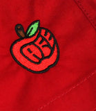 Skateboard Cafe, Pink Lady, Embroidered, Swim Shorts, Red, Level Skateboards, Brighton, Local Skate Shop, Independent, Skater owned and run, south coast, Level Skate Park.