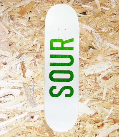 Sour, Army, White & Green, Wood, Deck, 8.25, Level Skateboards, Brighton, Local Skate Shop, Independent, Skater owned and run, south coast, Level Skate Park.