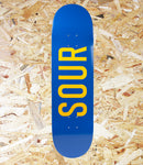 Sour Solution, 'Army', Blue/Yellow, Skateboard Deck, 8.5", Level Skateboards, Brighton, Local Skate Shop, Independent, Skater owned and run, south coast, Level Skate Park.