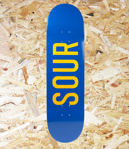 Sour Solution, 'Army', Blue/Yellow, Skateboard Deck, 8.5", Level Skateboards, Brighton, Local Skate Shop, Independent, Skater owned and run, south coast, Level Skate Park.