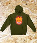 Spitfire, Bighead, Fill Hoodie,  Army Green, Level Skateboards, Brighton, Local Skate Shop, Independent, Skater owned and run, south coast, Level Skate Park.