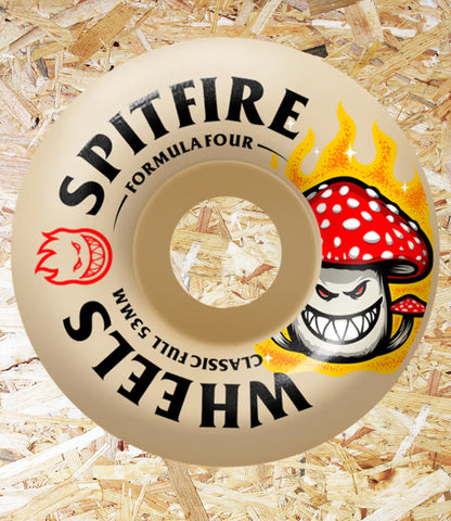 Spitfire, Shroom, Bighead, Formula Four, Classic Full, Wheels, 53mm, 99DU, Level Skateboards, Brighton, Local Skate Shop, Independent, Skater owned and run, south coast, Level Skate Park.